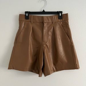 Abercrombie & Fitch Leather Shorts
